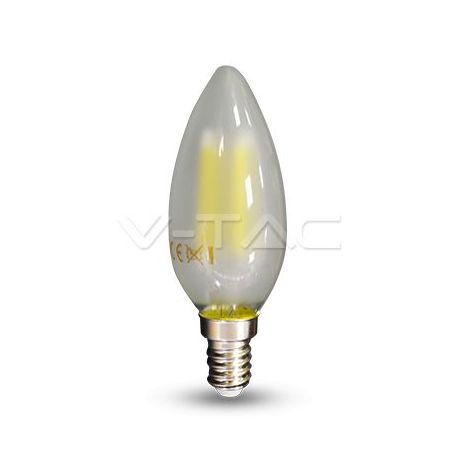 Ampoule LED 4W Filament E14 Bougie Opaque 2700K VT-1936