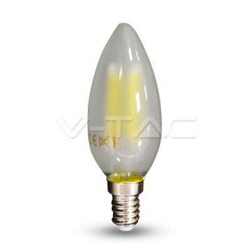 Ampoule LED 4W Filament E14 Bougie Opaque 6400K VT-1936