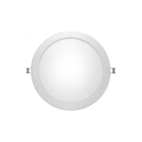 Downlight LED Ø300mm, 4000K, 1500lm, Angle Faisceau 120°, 22W 24-36V DC, Blanc