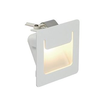 DOWNUNDER PUR encastré, carré, blanc, 3,5W LED blanc chaud, 80x80mm