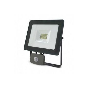 PROJECT LED VISION-EL 230 V 30 WATT 3000°K PLAT GRIS + DETECT IP65