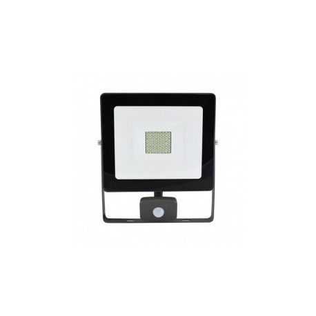 PROJECT LED VISION-EL 230 V 50 WATT 3000°K PLAT GRIS + DETECT IP65