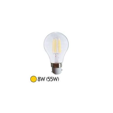 Ampoule LED cob filament - B22- 8W-2700°K