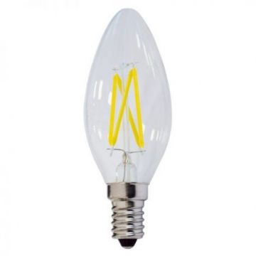 SP1473 LED CANDLE C35 4W 400LM E14 175-265V DIMMABLE WARM WHITE LIGHT FILAMENT