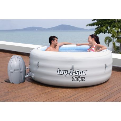 Bestway 54112 Lay-z-Spa Rond - Vegas Gonflable + Textile 4/6 Places