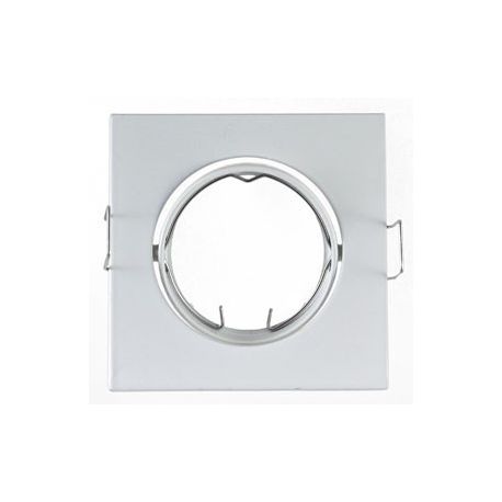 Support Plafond Orientable Vision-EL blanc carré dimension 84mm*84mm