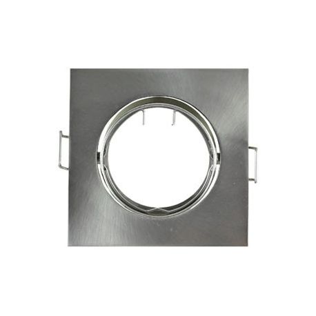 Support Plafond Orientable Vision-EL argent carré diamètre 84mm*84mm