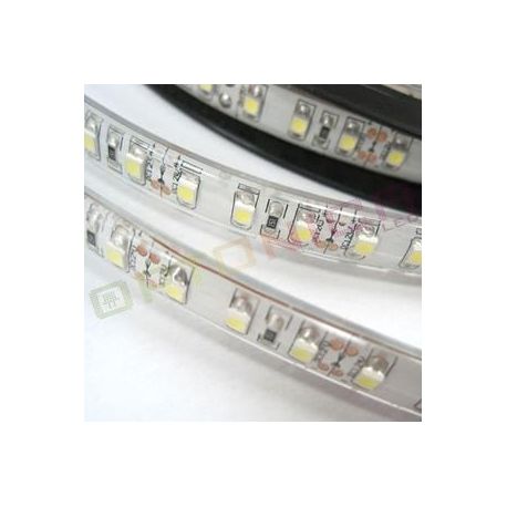LED STRIP 3528 60 SMD/m Vert Etanche - SILICONE COVERING - Blanc BASE