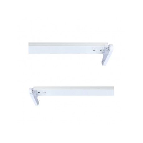 T8 SUPPORT DOUBLE TUBES 1500mm BLANC