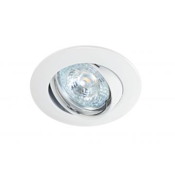 LUNAR 50-230 - Encastré GU10, rond, basculant, blanc, lampe non incl.