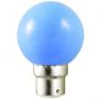 Ampoule LED Vision-EL Globe B22 0,8W bleu 7643C