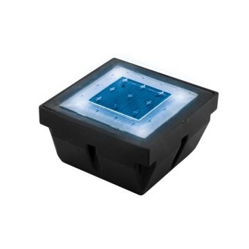 Pavé LED solaire encastrable éclairage bleu