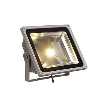 LED OUTDOOR BEAM, gris argent, 50W, blanc chaud, 130°, IP65