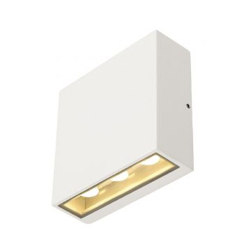 BIG QUAD applique, carrée, blanche, 6x1W LED blanc chaud
